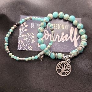 Turquoise tan heating stone Bracelet